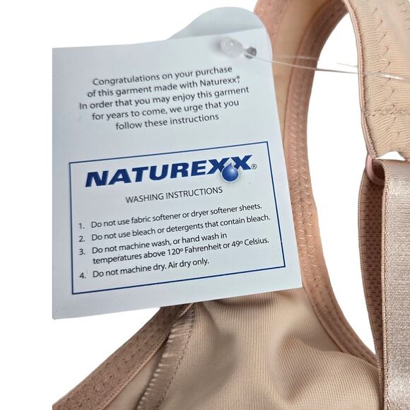 NWT-Amoena Marlena NatureXX Seamless Soft Cup Bra 2167N Nude Size 34D - Picture 10 of 16